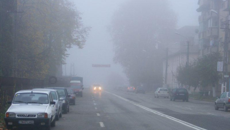 Cod galben de ceata densa in zone si localitati din 20 de judete Imagine