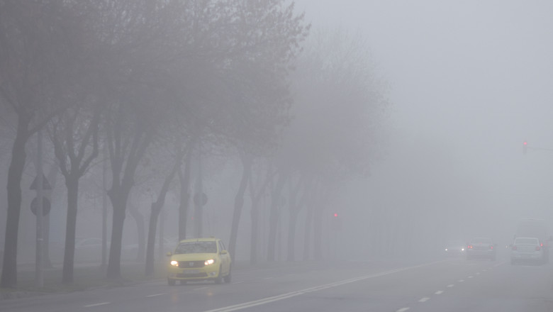 Cod galben de ceata in localitati din judetele Constanta si Tulcea emis de ANM astazi dimineata Imagine