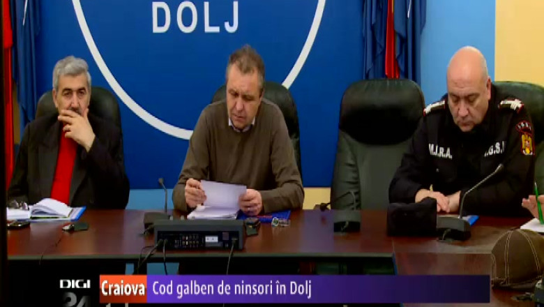 Cod galben de ninsori in Dolj. Autoritatile sunt in alerta Imagine