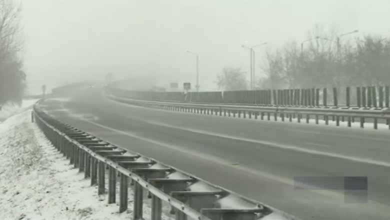 Cod galben de ninsori si vant puternic. Cum se circula pe A2 si DN1 Imagine