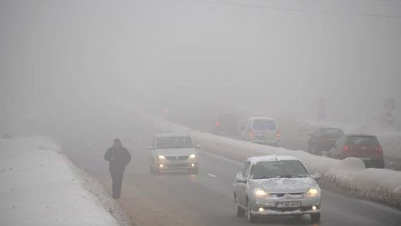 Cod galben de vreme rea, incepand din vestul tarii: ninsori, vant, viscol Imagine