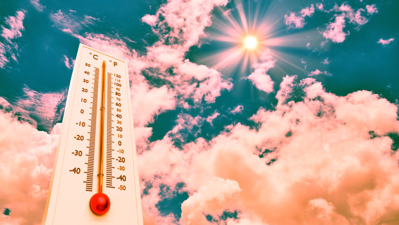 Cod portocaliu de canicula in noua judete, pana vineri. Pentru restul tarii, meteorologii au emis un cod galben de caldura Imagine
