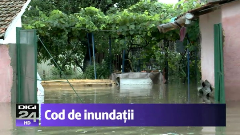 Cod portocaliu de inundatii in Timis si Caras-Severin, pana joi, la 16.00 Imagine