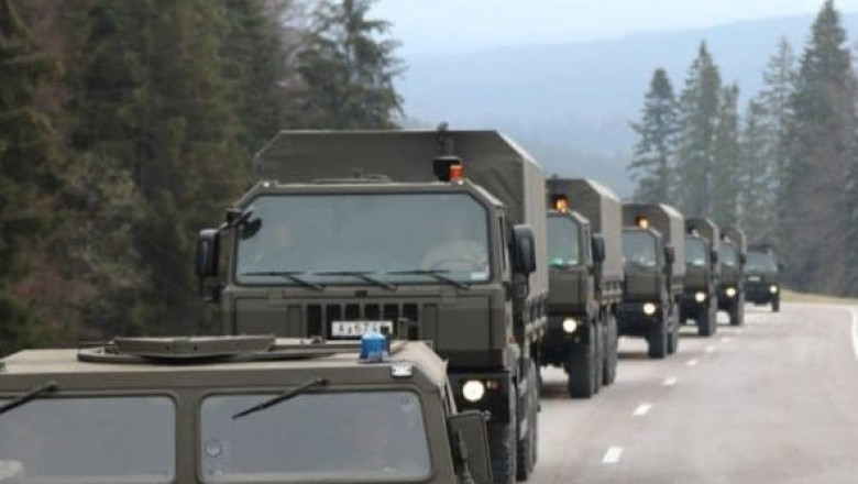 Coloane militare se deplaseaza pe drumurile din Cluj si Bistrita-Nasaud. Exercitii militare, in prima parte a lunii iunie