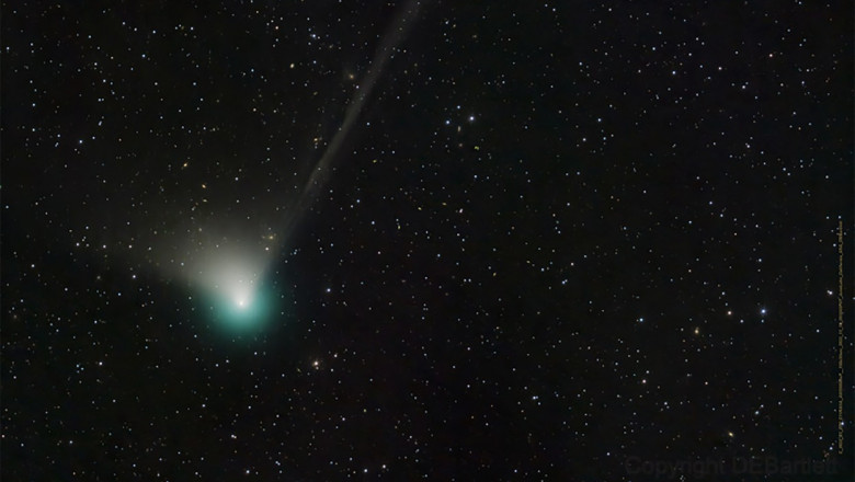 Cometa verde, vizibila pe cerul noptii in aceasta noapte, apoi va disparea pentru totdeauna Imagine