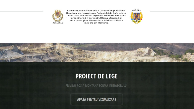 Comisia speciala pentru Rosia Montana are propriul site. „Asteptam propuneri si solutii” Imagine