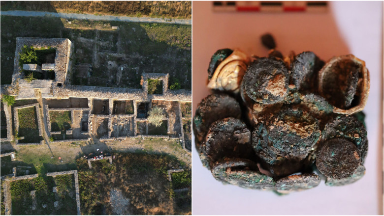 Comoara romana veche de aproape 2.000 de ani, descoperita in ruinele unei case incendiate la Histria Imagine