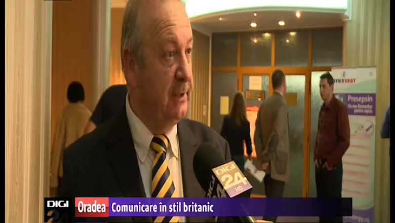 Comunicare in stil britanic. Un fost jurnalist BBC a dezvaluit la Oradea secrete ale comunicarii autoritatilor cu presa Imagine