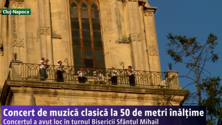 Concert la 50 de metri inaltime Imagine