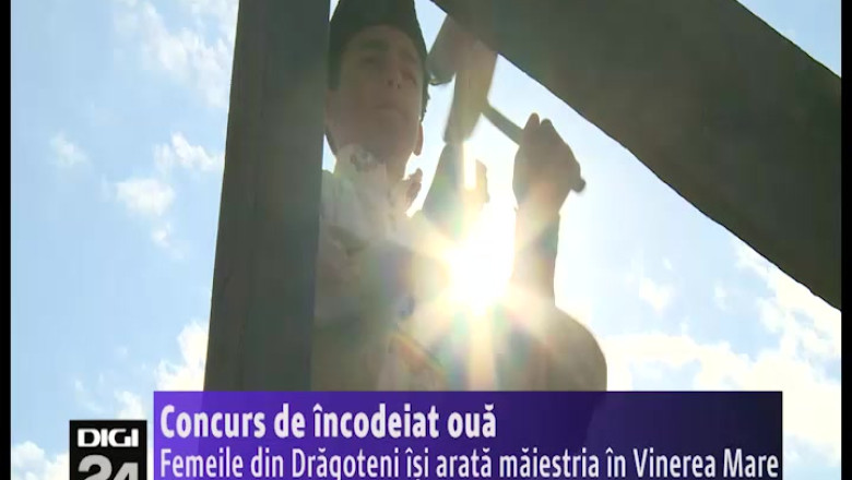 Concurs de incodeiat oua. Femeile din Dragoteni si-au aratat maiestria in Vinerea Mare Imagine