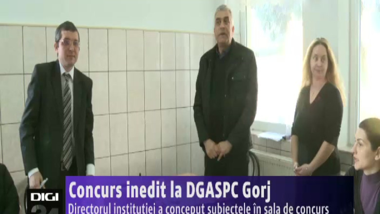 Concurs inedit la DGASPC Gorj. Directorul institutiei a conceput subiectele in sala de concurs Imagine