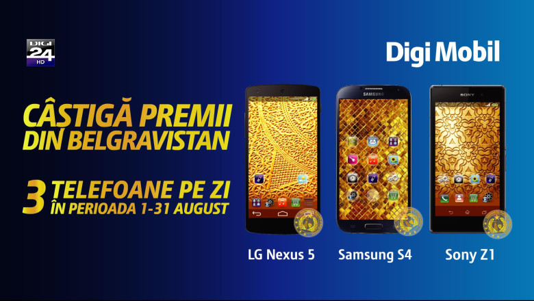 CONCURS. Trei smartphone-uri pe zi la Digi24HD. Lista castigatorilor Imagine