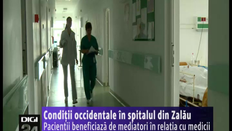 Conditii occidentale in spitalul din Zalau. Pacientii beneficiaza de mediatori in relatia cu medicii si de o linie moderna de distribuire a hranei Imagine