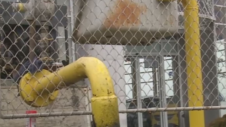 Conducta de gaz avariata, in Cluj-Napoca, in urma unui accident rutier Imagine