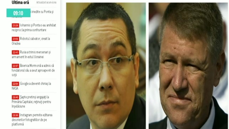 CONFRUNTARE ALEGERI PREZIDENTIALE 2014. Cronica primei dezbateri Ponta-Iohannis Imagine