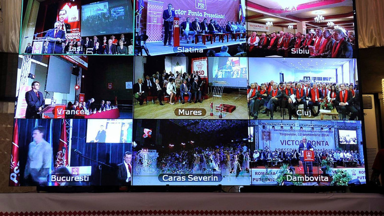 Congres high-tech la PSD. Liviu Dragnea: „Parca sunt la Eurovision” Imagine