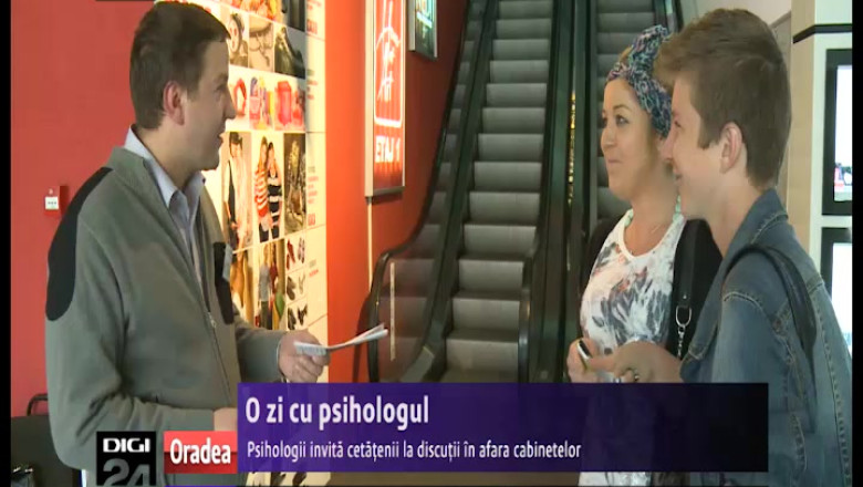 Consiliere psihologica pe strada. Psihologii din Oradea le-au oferit trecatorilor sfaturi gratuite Imagine