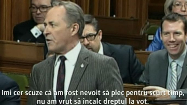 Constrans de lenjeria prea stramta. Un parlamentar canadian si-a motivat astfel absenta de la un vot Imagine
