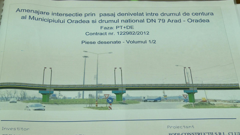 Construirea a doua pasaje de 8 milioane de euro de pe centura Oradei a fost amanata din cauza proiectelor gresite Imagine