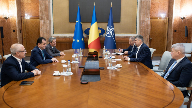 Consultari pentru calendarul prezidentialelor. Marcel Ciolacu s-a intalnit la Guvern cu REPER si Forta Dreptei Imagine