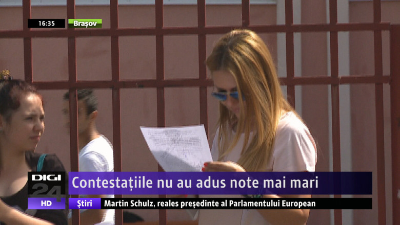 Contestatiile nu au adus note mai mari la Evaluarea Nationala Imagine