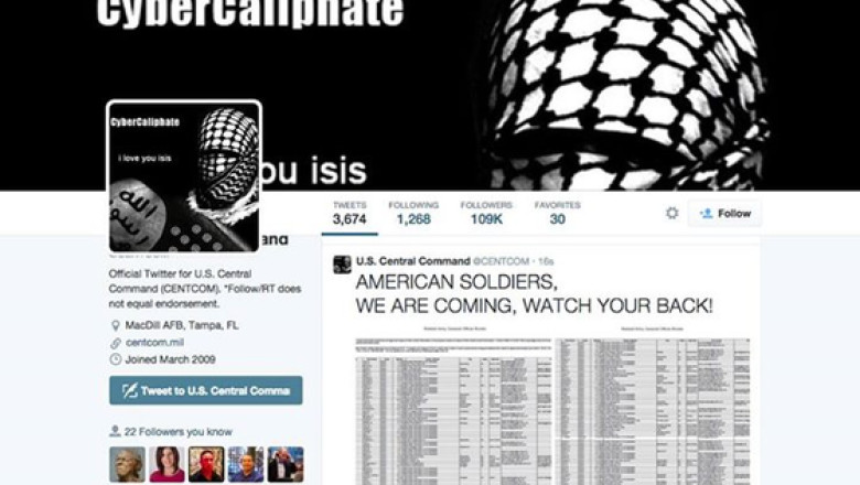 Conturile de Twitter si YouTube ale Comandamentului central al SUA, atacate de hackeri ai grupului terorist Stat Islamic Imagine