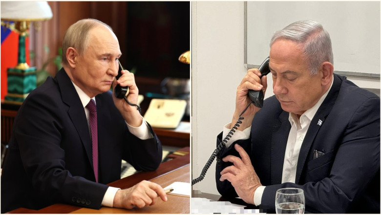 Convorbire Putin-Netanyahu despre planul lui Trump pentru pace in Gaza. Ce a transmis liderul de la Kremlin  Imagine