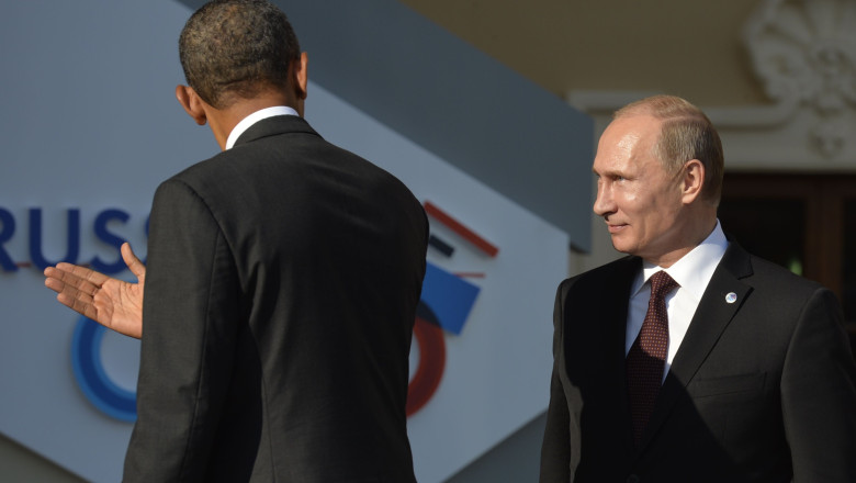 Convorbire telefonica despre Crimeea. Putin i-a reamintit lui Obama despre precedentul Kosovo Imagine