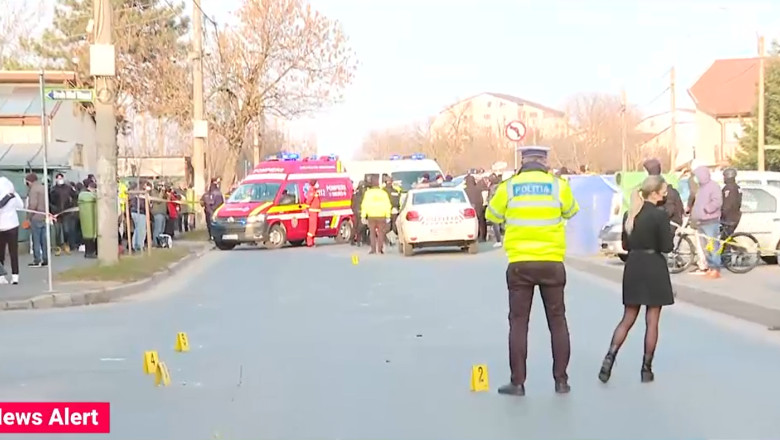 Copii loviti de o masina pe trecerea de pietoni, in Targu Mures. Unul dintre ei a fost ranit grav Imagine