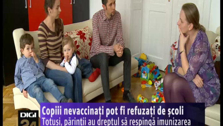 Copiii nevaccinati pot fi refuzati de scoli. Totusi, parintii au dreptul sa respinga imunizarea Imagine
