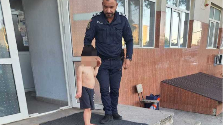Copil de 4 ani, gasit dezbracat pe strada de politisti, dupa ce a cazut de la etajul 1. Era dezorientat si nu stia sa ajunga acasa Imagine