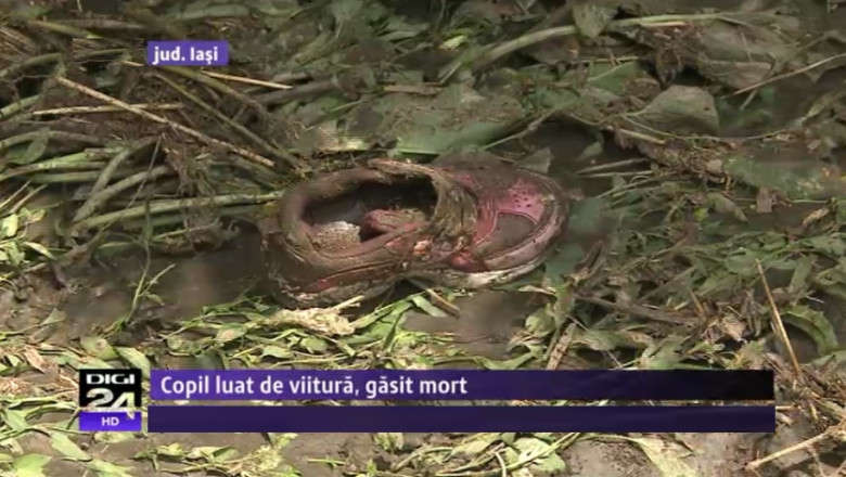 Copilul luat de ape marti seara, in comuna Andrieseni, a fost gasit mort Imagine