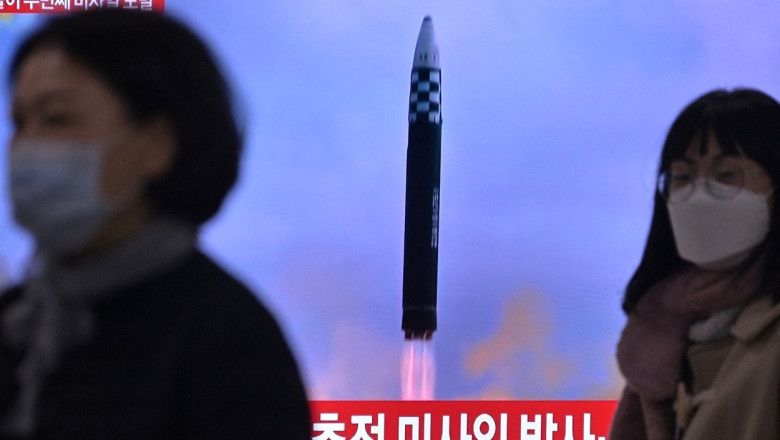 Coreea de Nord spune ca a tras racheta balistica de sambata pentru a arata ca are putere de „contraatac nuclear letal” Imagine