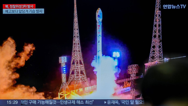 Coreea de Nord spune ca lansarea satelitului spion e un act „legitim” pentru ca SUA o ameninta cu bomba atomica Imagine