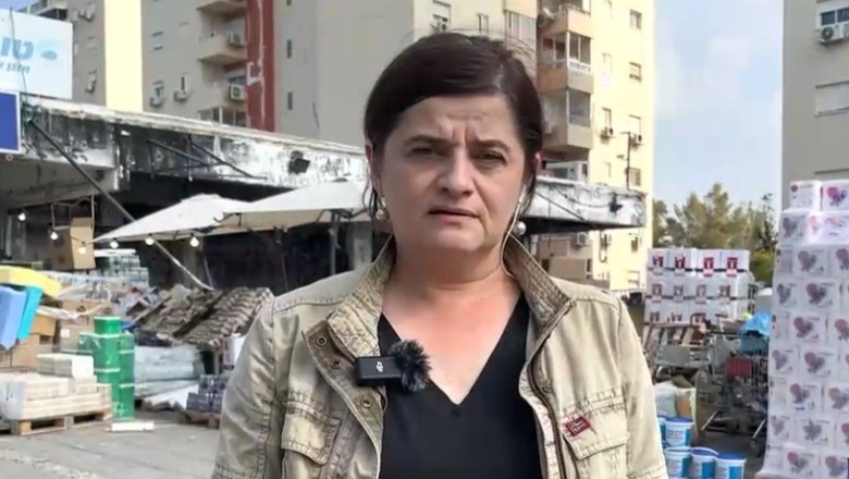 Corespondenta Digi24 din Ashkelon. Israelienii incearca sa readuca la viata zonele bombardate de teroristii Hamas Imagine