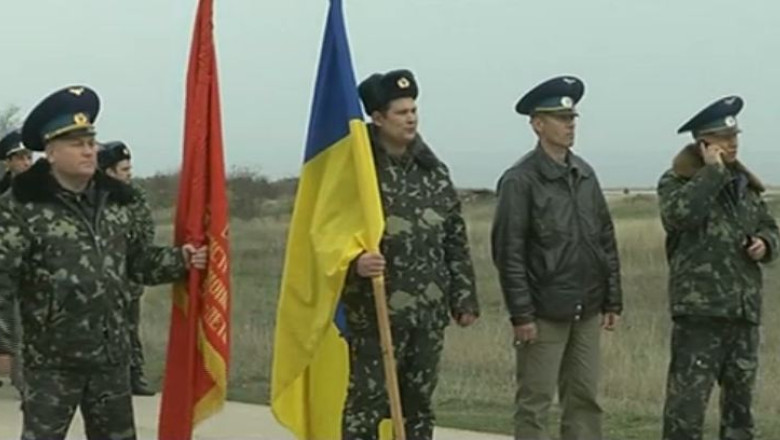 Corespondenta Digi24 din Crimeea. Aproape toate institutiile importante au arborat steagul Rusiei Imagine