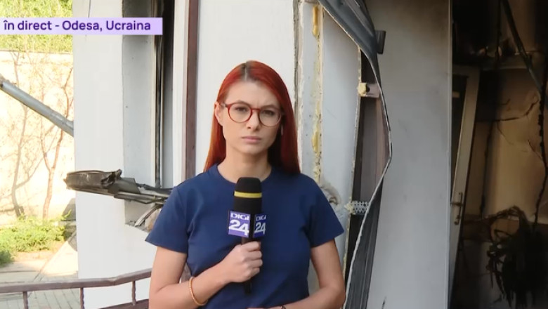 Corespondenta speciala Digi24 de la Odesa. Imagini exclusive cu maternitatea bombardata de rusi Imagine