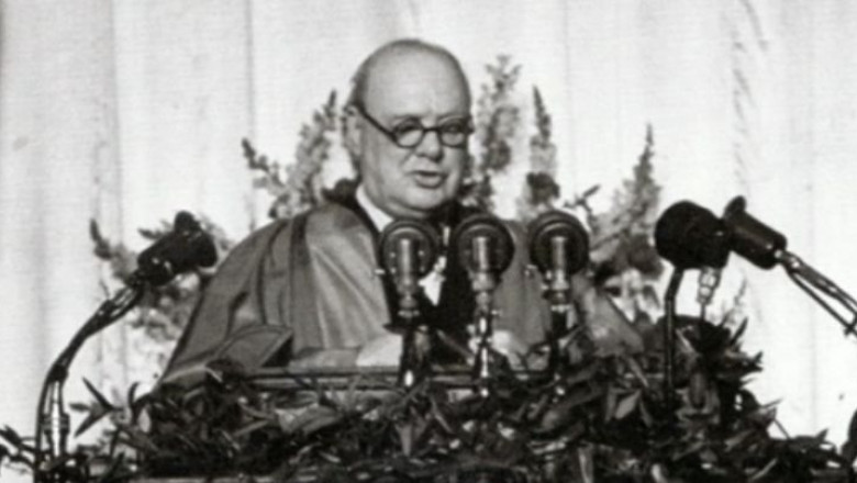Cortina de Fier a impartit Europa. Winston Churchill a anuntat astfel Razboiul Rece intre Occident si URSS Imagine