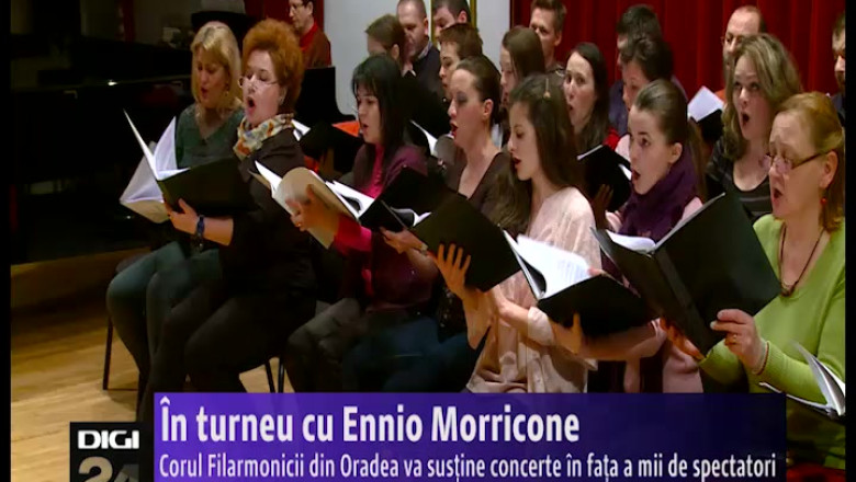 Corul Filarmonicii din Oradea va concerta alaturi de Ennio Morricone Imagine