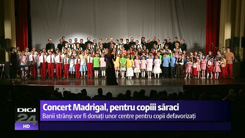 Corul Madrigal canta pentru copiii saraci. Concert caritabil in beneficiul a 70 de elevi din familii defavorizate Imagine