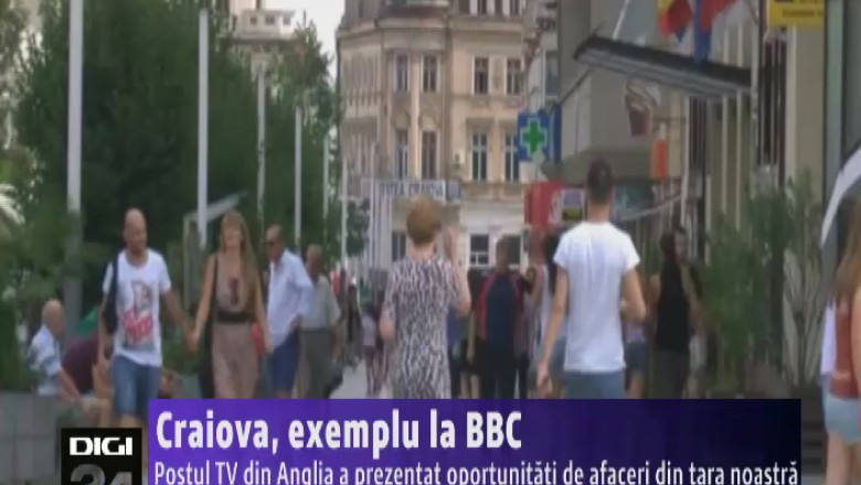 Craiova, exemplu la BBC. Postul TV din Anglia a prezentat oportunitati de afaceri din tara noastra Imagine