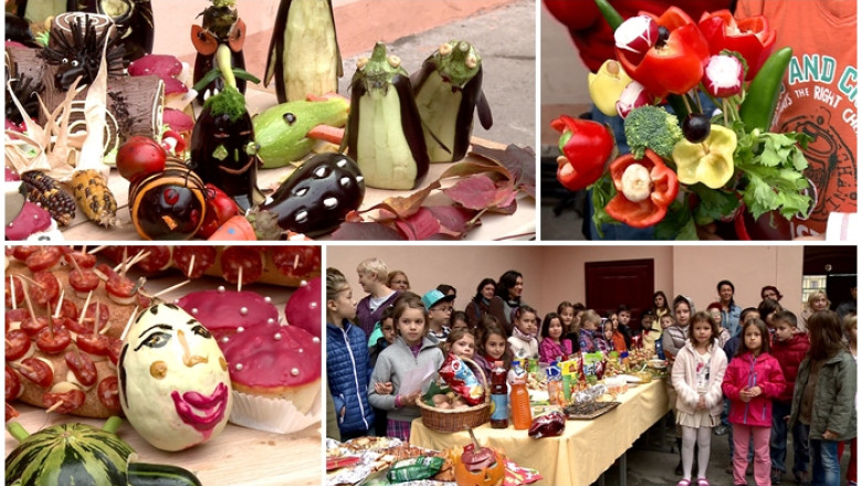 Creativitatea nu are varsta. Opere de arta din vinete, dovleci sau mere  Imagine