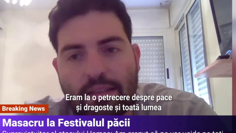 „Credeam ca ne vor omori pe toti”. Un tanar care a participat la „Festivalul Groazei” povesteste cum a reusit sa scape de atacul Hamas Imagine