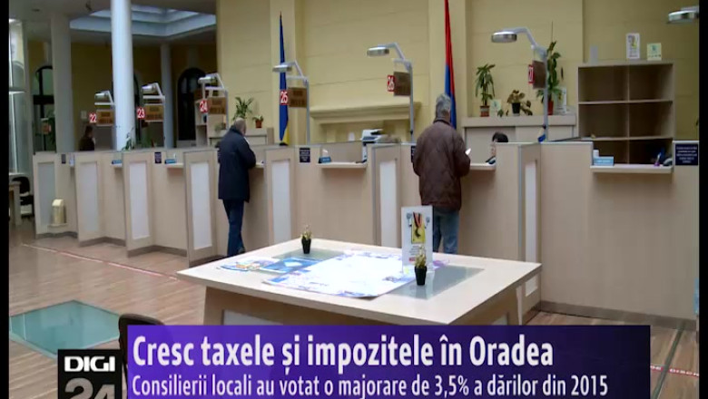 Cresc taxele si impozitele in Oradea. Consilierii au votat o majorare de 3,5% a darilor din 2015 Imagine