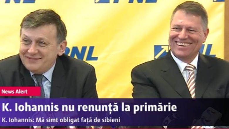 Crin Antonescu: Decizia numirii lui Klaus Iohannis a fost luata dimineata. Contrazice ca eu n-as fi matinal Imagine