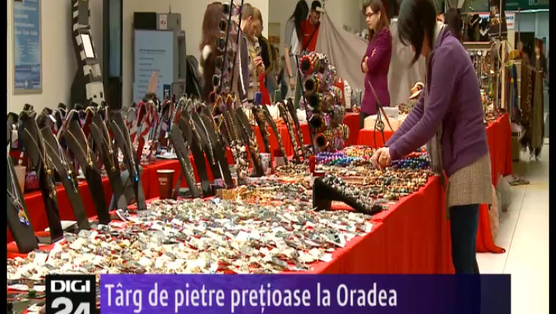 Cristale si pietre pretioase, expuse la un targ din Oradea Imagine