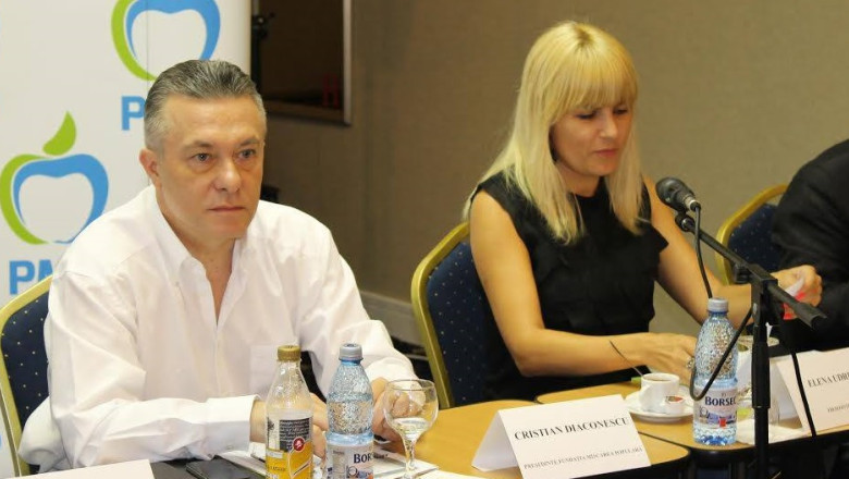 Cristian Diaconescu a renuntat la candidatura la Presedintie si o va sustine pe Elena Udrea Imagine
