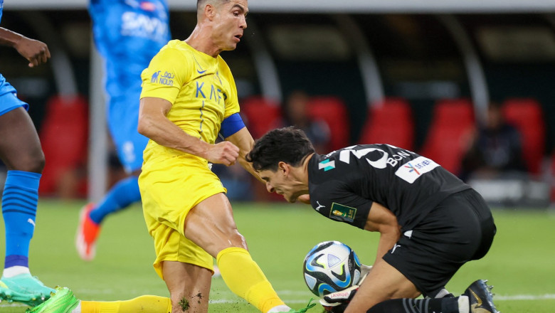 Cristiano Ronaldo a plans pe teren dupa ce Al-Nassr a pierdut finala Cupei Regelui Imagine