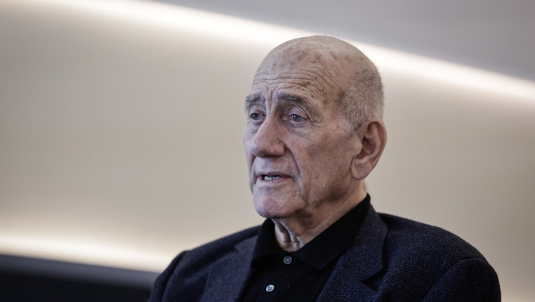 Criza din Gaza. „Orasul umanitar” planificat ar fi un „lagar de concentrare”, afirma fostul premier israelian Ehud Olmert Imagine