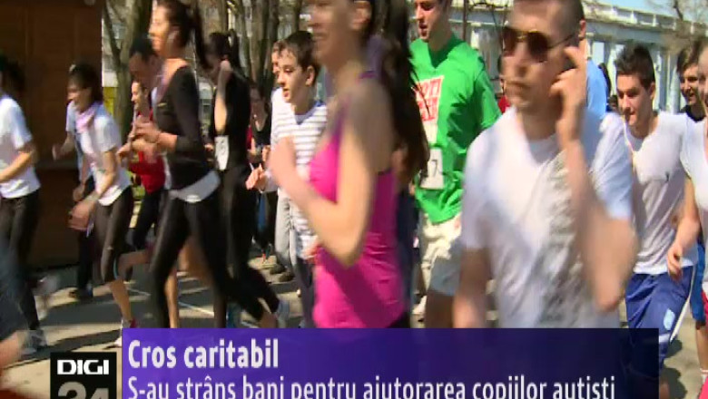 Cros caritabil in Craiova. S-au strans bani pentru ajutorarea copiilor autisti Imagine
